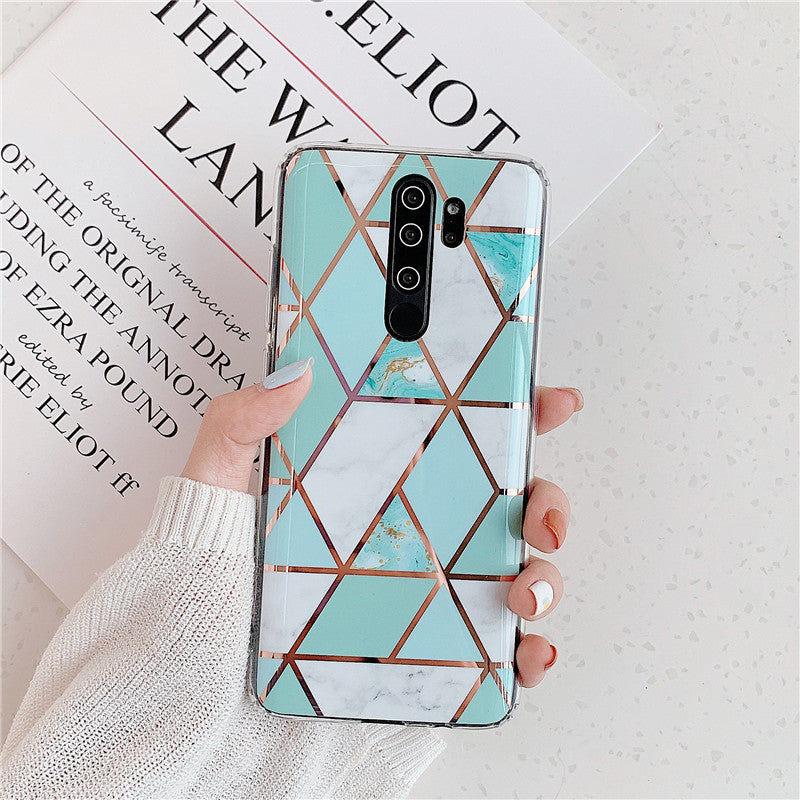 Plating Splice Marble Phone Cases