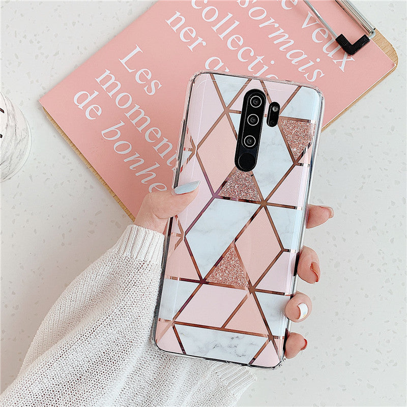 Plating Splice Marble Phone Cases