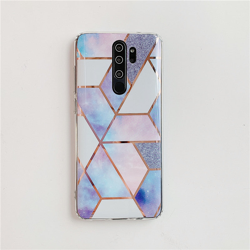 Plating Splice Marble Phone Cases